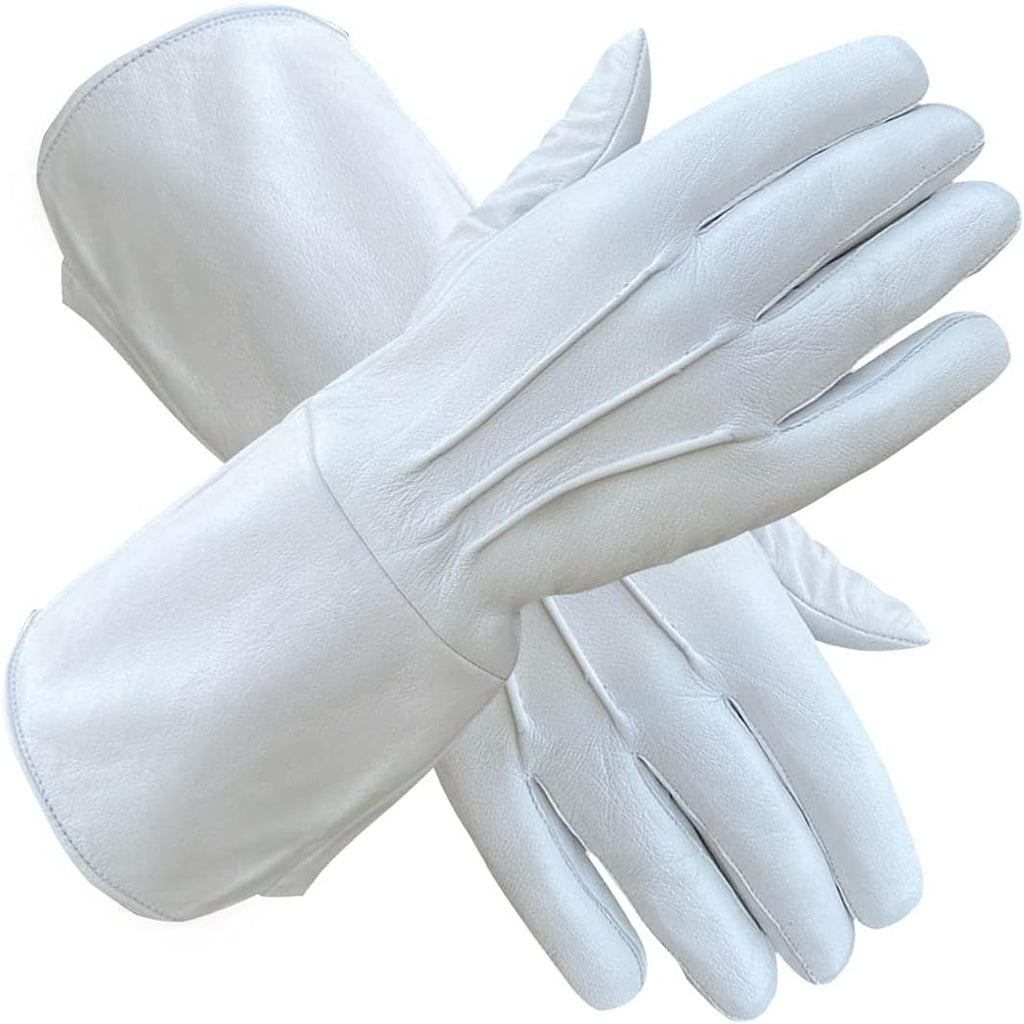 MEN'S MEDIEVAL RENAISSANCE COSPLAY SWORDSMAN STEAMPUNK UNLINED LEATHER GLOVES GAUNTLETS