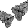 Halloween Decorations Table Runner with Black Lace Spider Web 18 X 72 Inch