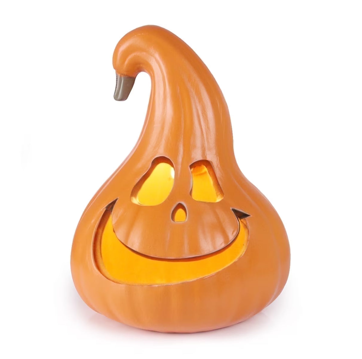 11" Jack O' Lantern Halloween Light-Up Pumpkin Lights - Tabletop, Porch, Garden, Bar Decor