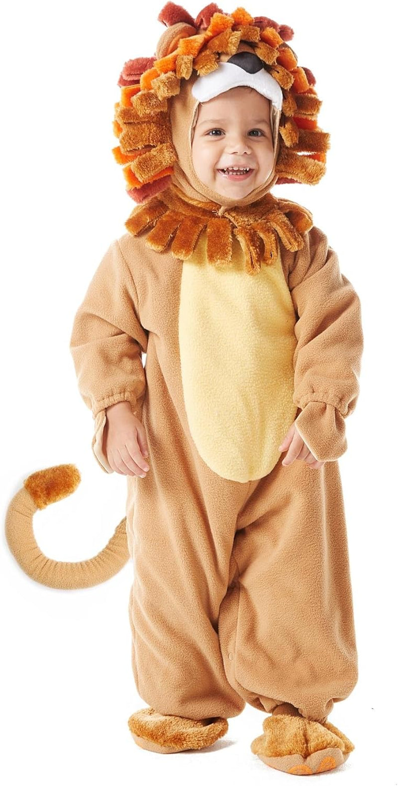 Halloween Lion Costume Toddler with Toy Zebra, Kids Lion Costume for Baby Halloween Dress up Party