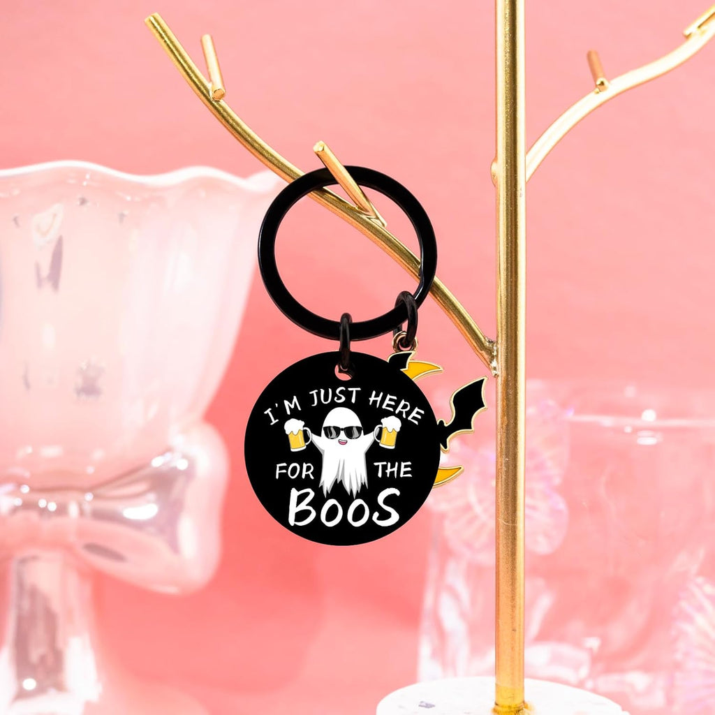 Halloween Keychain Boo Basket for Men Spooky Basket Stuffers