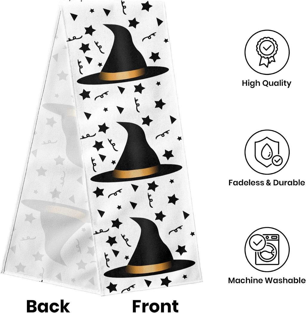 Witch Hat Table Runner Halloween Table Runners 72 Inches Long Table Decorations Dinner Party,Costume Party