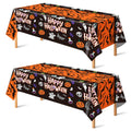 Halloween Decorations 2 Pack Plastic Tablecloth for Halloween Party Decorations