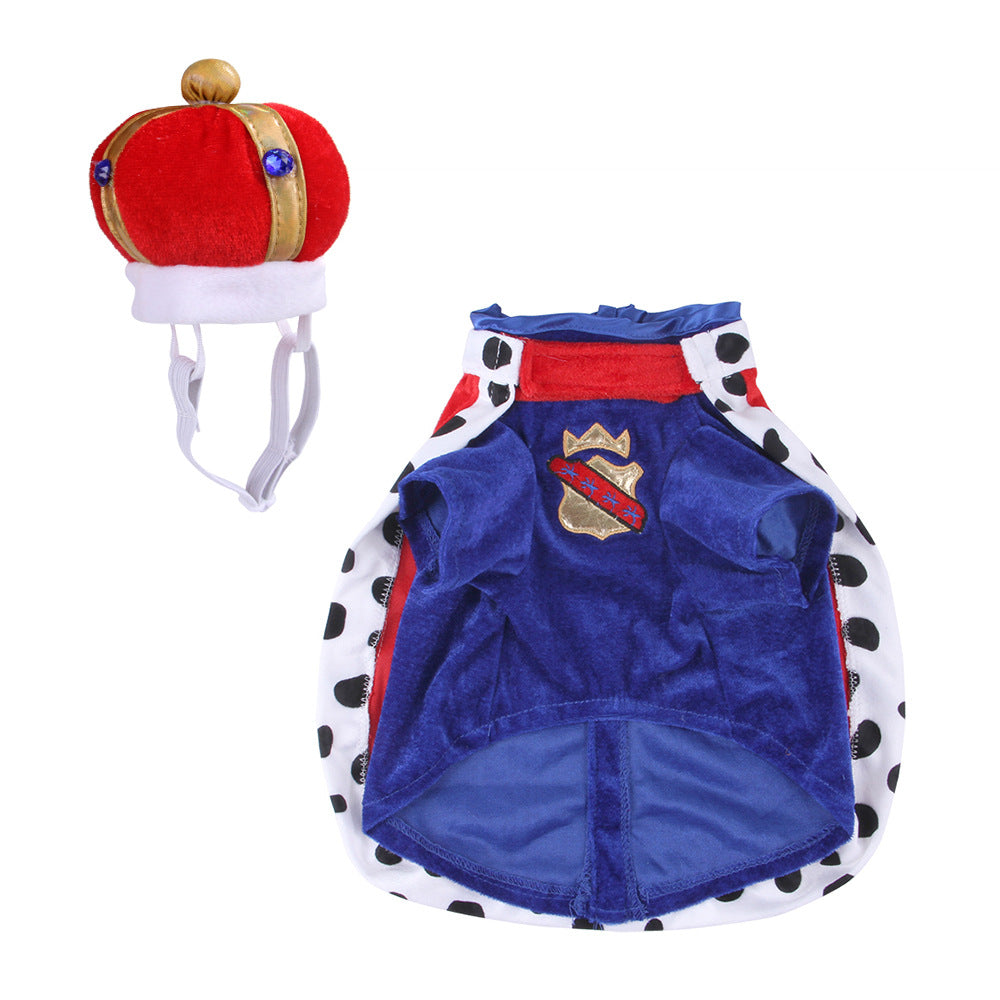 Halloween Pet Cosplay Costume Cat & Dog Outfits- I'm the King