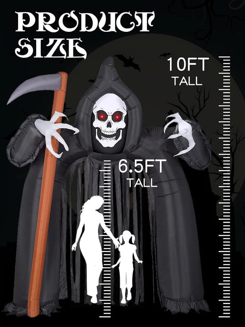 10FT Halloween Inflatable Ghost Archway Outdoor Yard Decoration