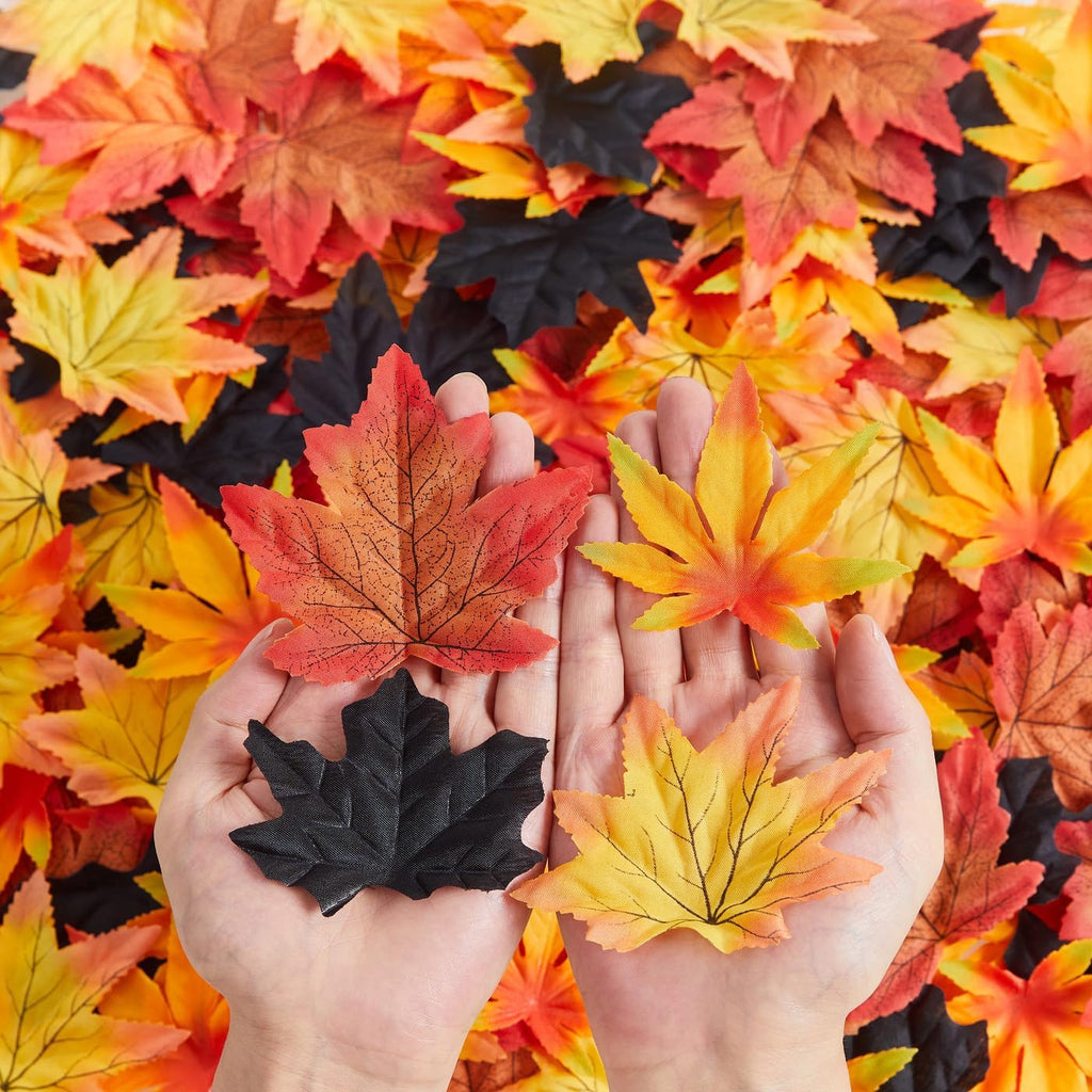 Fall Fake Leaves Leaf Spooky Party Halloween Table Decor 200Pcs
