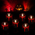 Black Flameless Votive Candles Battery Operated with 6 Hour Timer