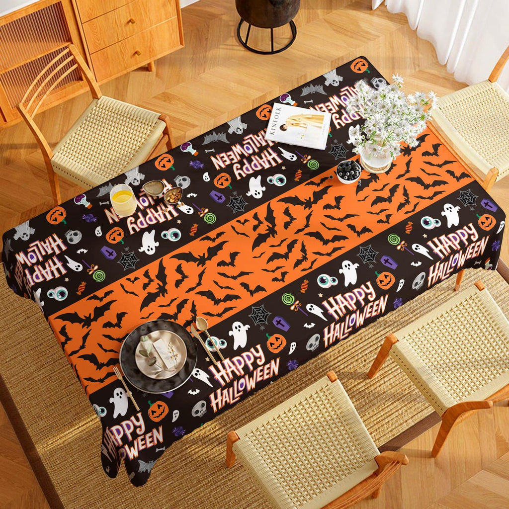 Halloween Decorations 2 Pack Plastic Tablecloth for Halloween Party Decorations