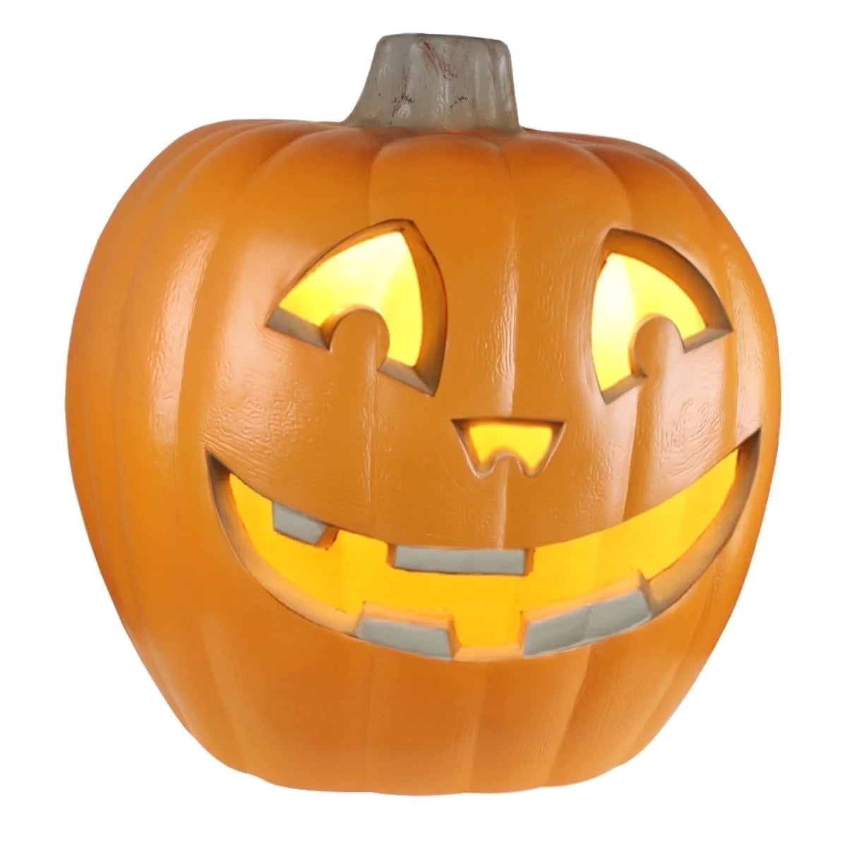 11" Jack O' Lantern Halloween Light-Up Pumpkin Lights - Tabletop, Porch, Garden, Bar Decor