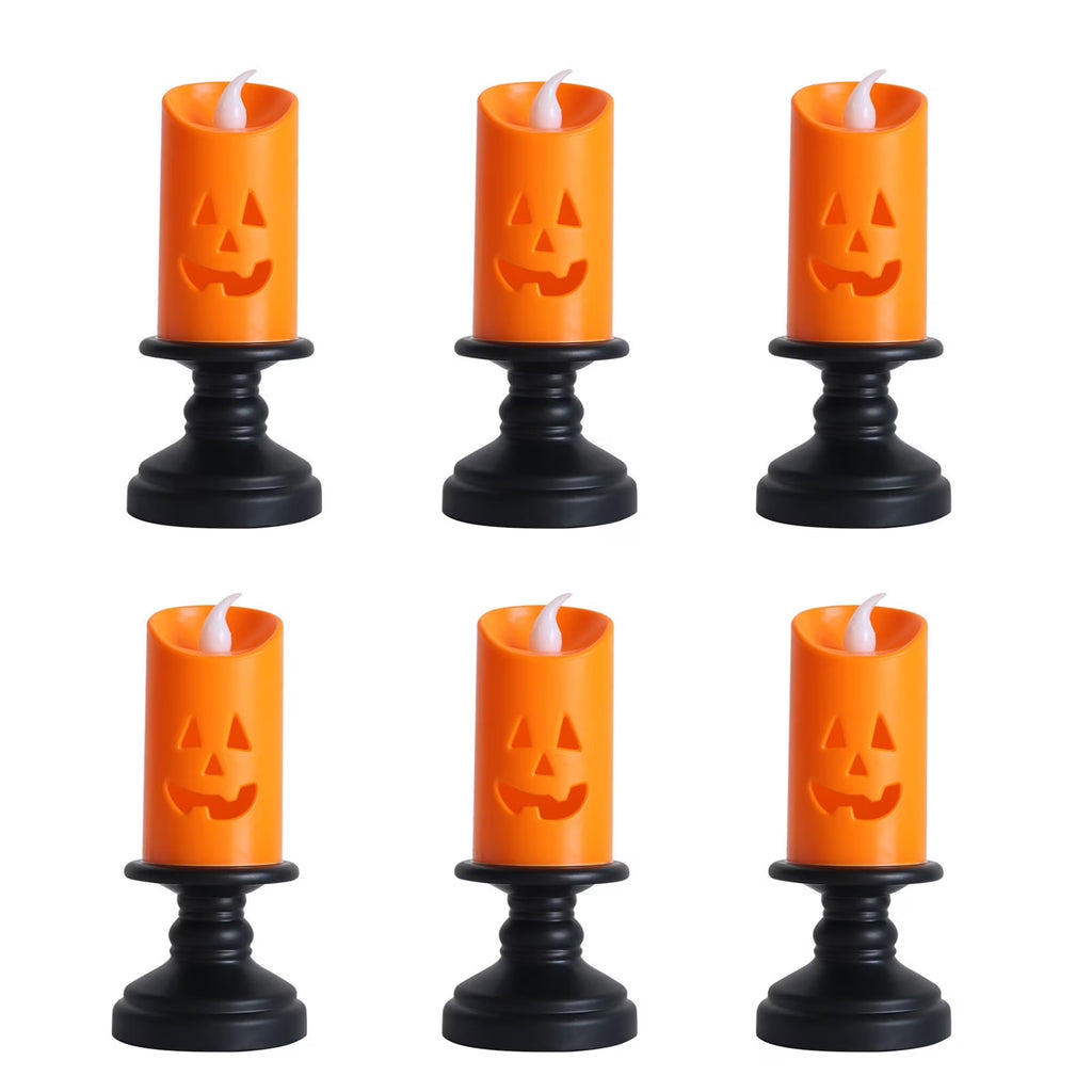 Halloween Pumpkin Lights, Halloween LED Candle Light Halloween Decoration Pum-Pkin Lantern Pumpkin Decorations, Halloween Gifts (3Pcs)