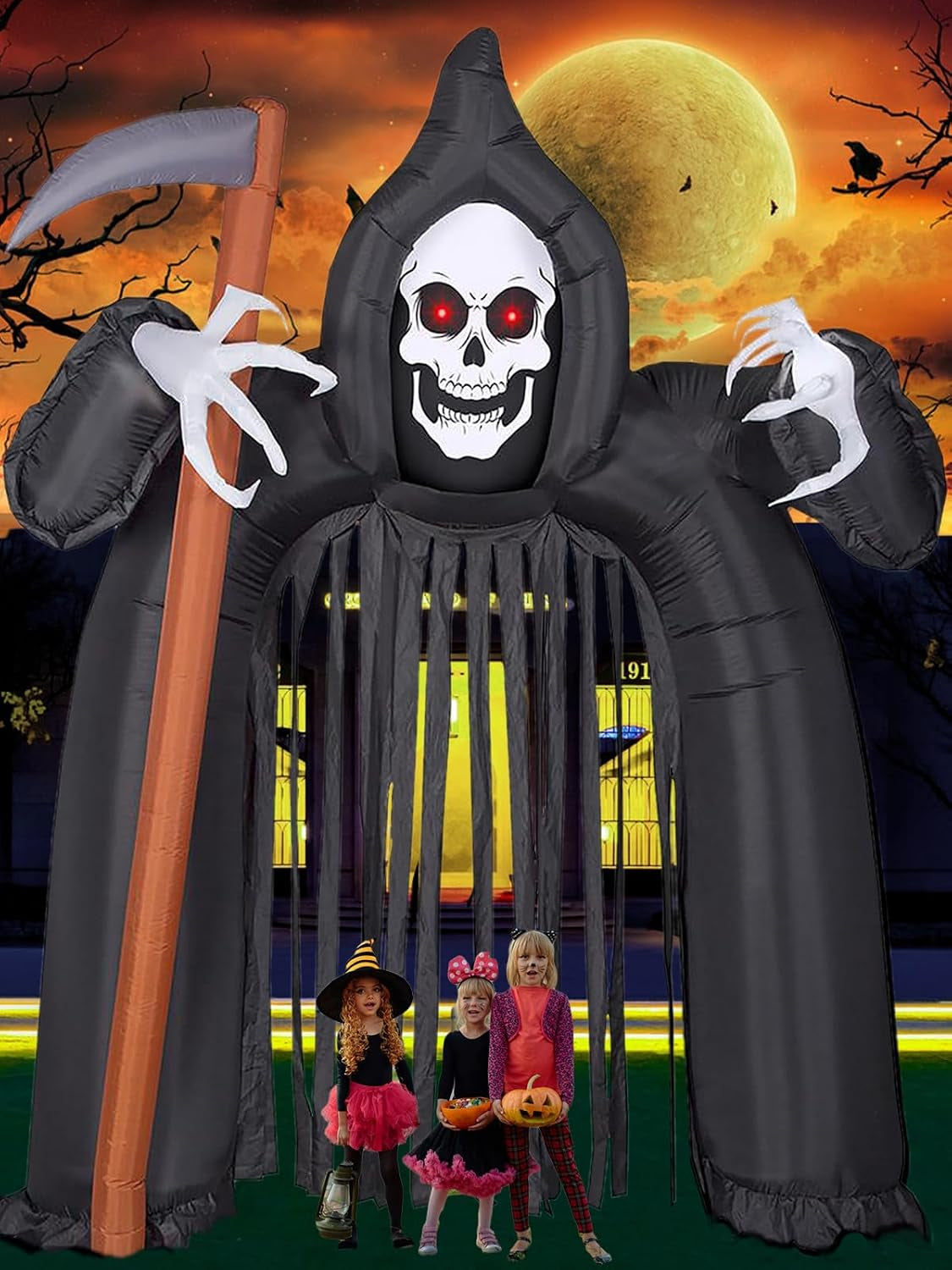 10FT Halloween Inflatable Ghost Archway Outdoor Yard Decoration