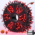 500 LED Halloween Lights Outdoor, Red Christmas String Lights