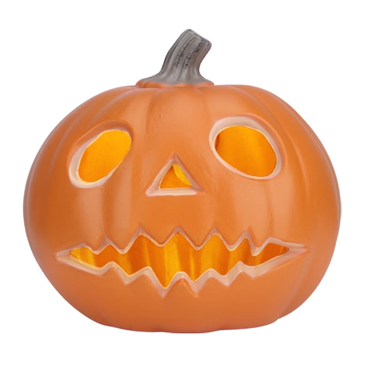 11" Jack O' Lantern Halloween Light-Up Pumpkin Lights - Tabletop, Porch, Garden, Bar Decor
