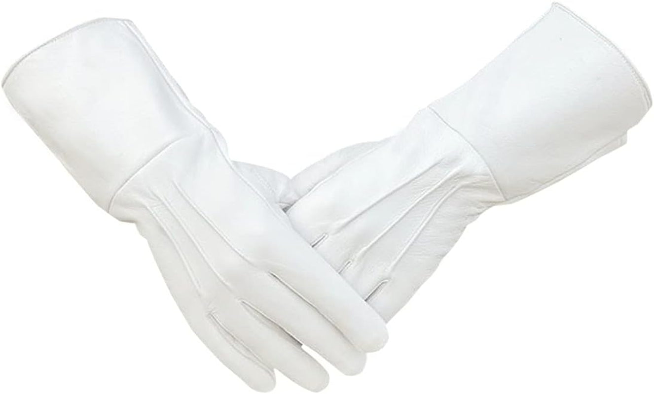 MEN'S MEDIEVAL RENAISSANCE COSPLAY SWORDSMAN STEAMPUNK UNLINED LEATHER GLOVES GAUNTLETS