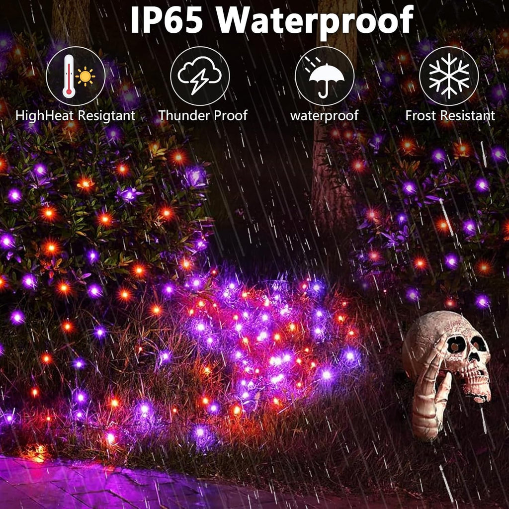 Solar String Lights Outdoor, 6 Pack 600 LED Solar Halloween Lights