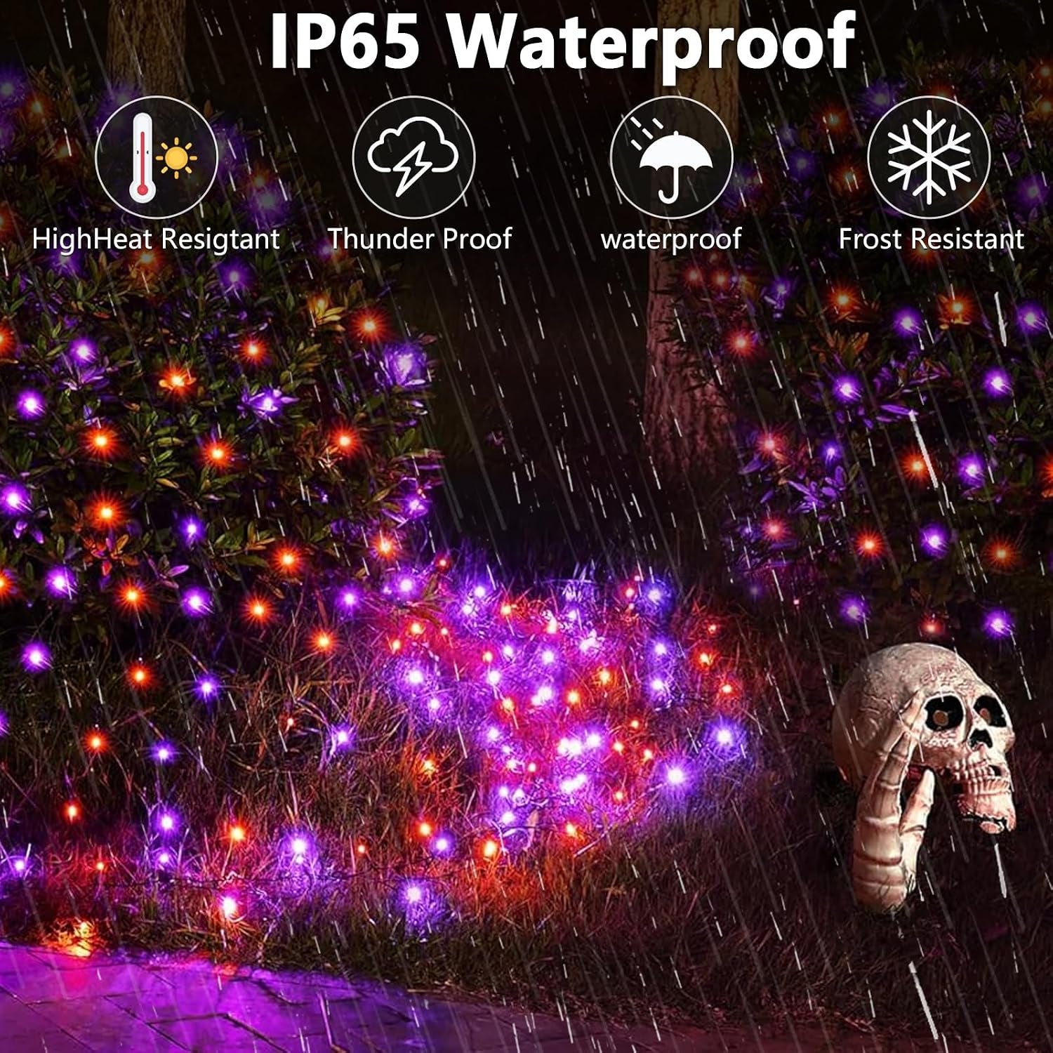 Solar String Lights Outdoor, 6 Pack 600 LED Solar Halloween Lights