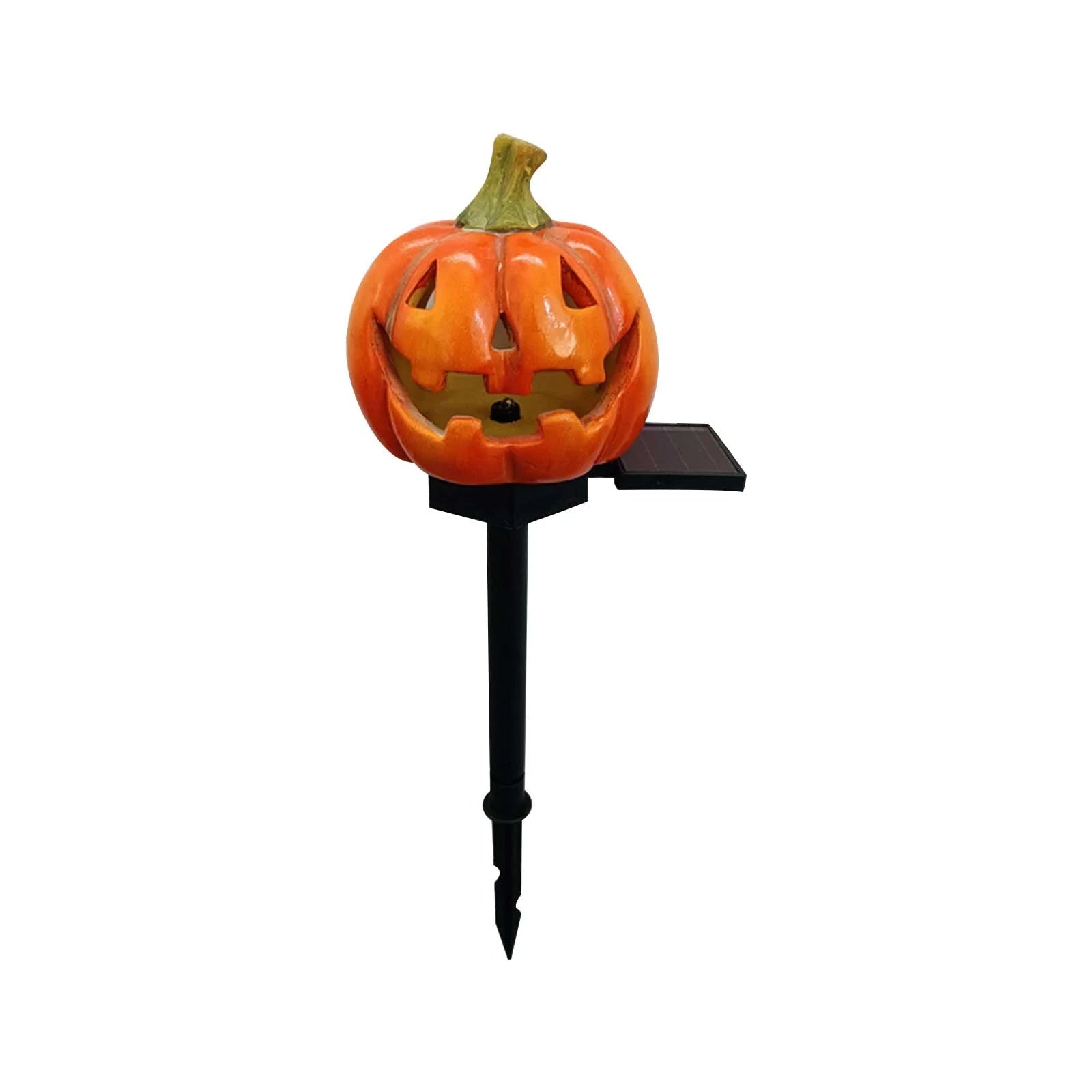 Blukids Halloween Solar Pumpkin Stake Lights Outdoor Halloween Pumpkin Pathway Lights Decorations Waterproof Pumpkin Stake Lamps for Garden Balcony Yard Lawn Pathway Home Party Decoration,17.7"(A)
