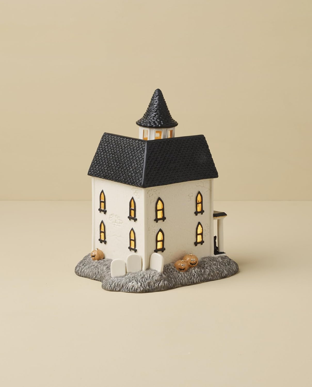 Vintage Halloween Light-Up Manor Figurine