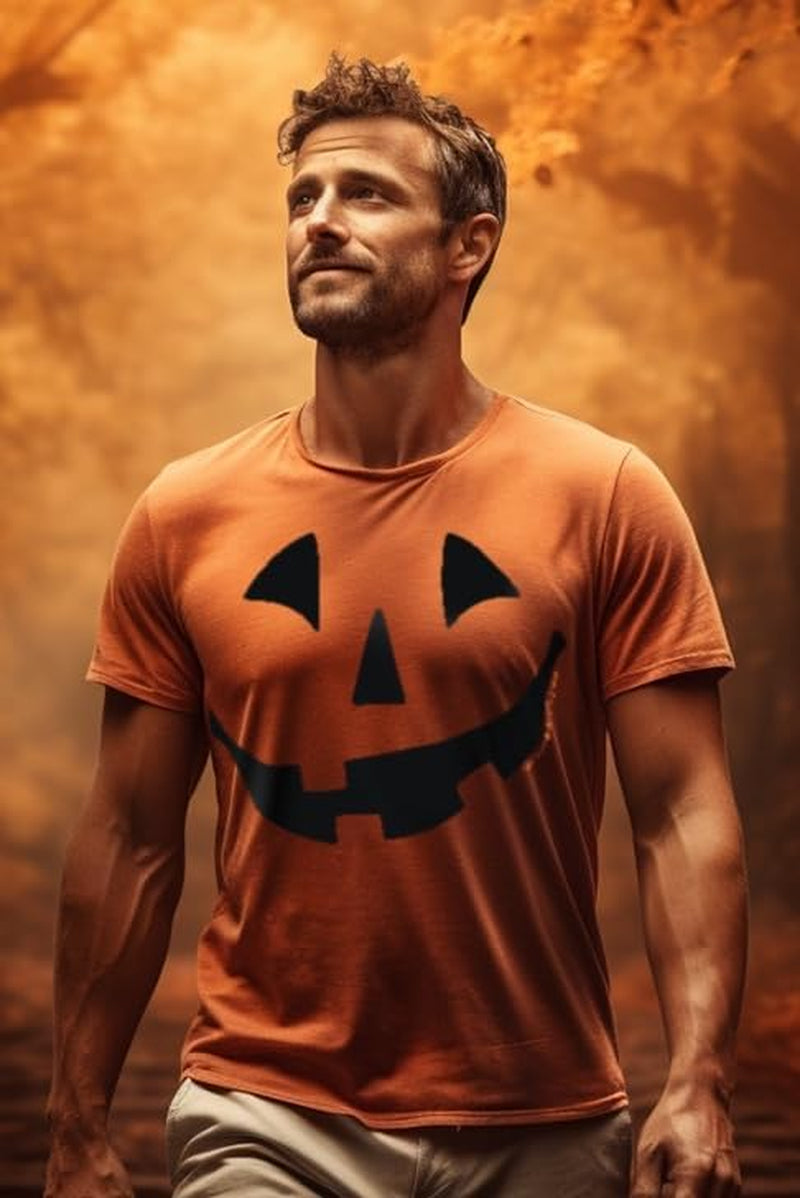 Giant Jack O' Lantern Face | Halloween Pumpkin Fun Unisex T-Shirt for Men Women