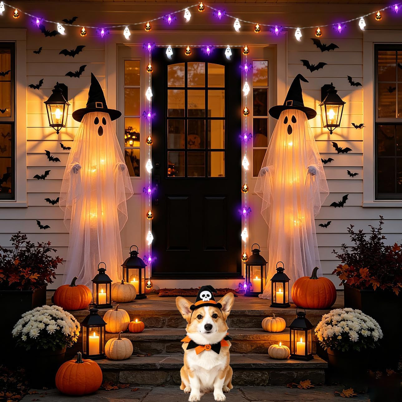 Halloween Lights Decor 16 Ft 30 LED Battery Operated String Light