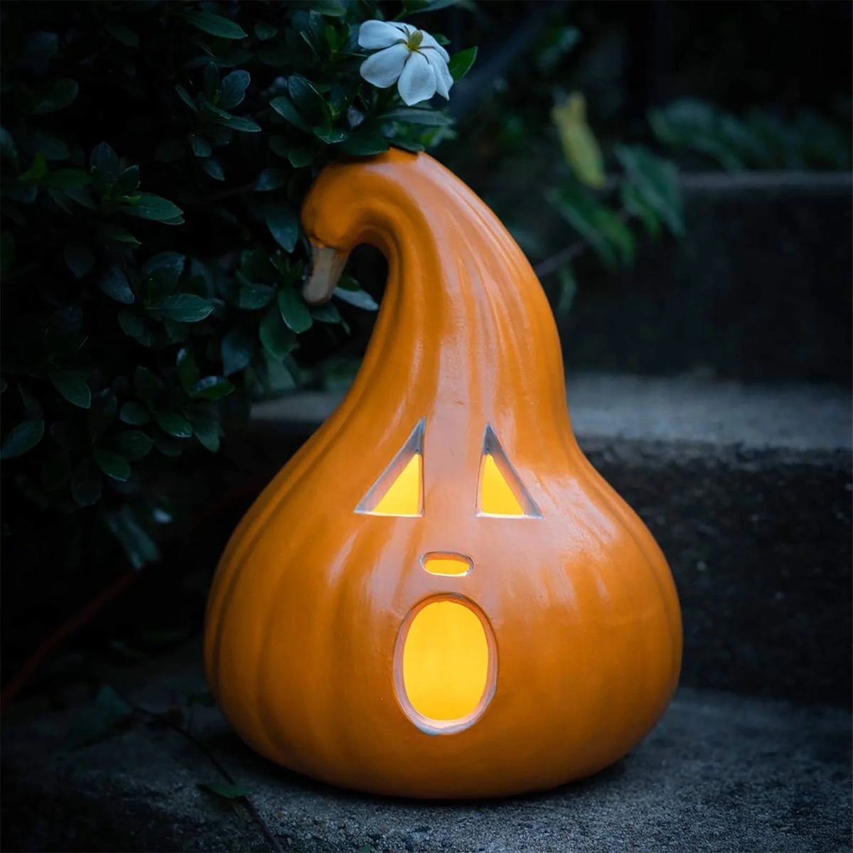 11" Jack O' Lantern Halloween Light-Up Pumpkin Lights - Tabletop, Porch, Garden, Bar Decor