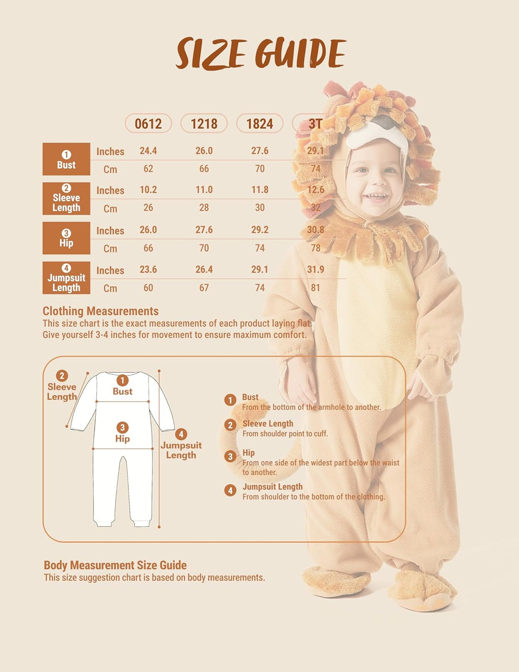 Halloween Lion Costume Toddler with Toy Zebra, Kids Lion Costume for Baby Halloween Dress up Party
