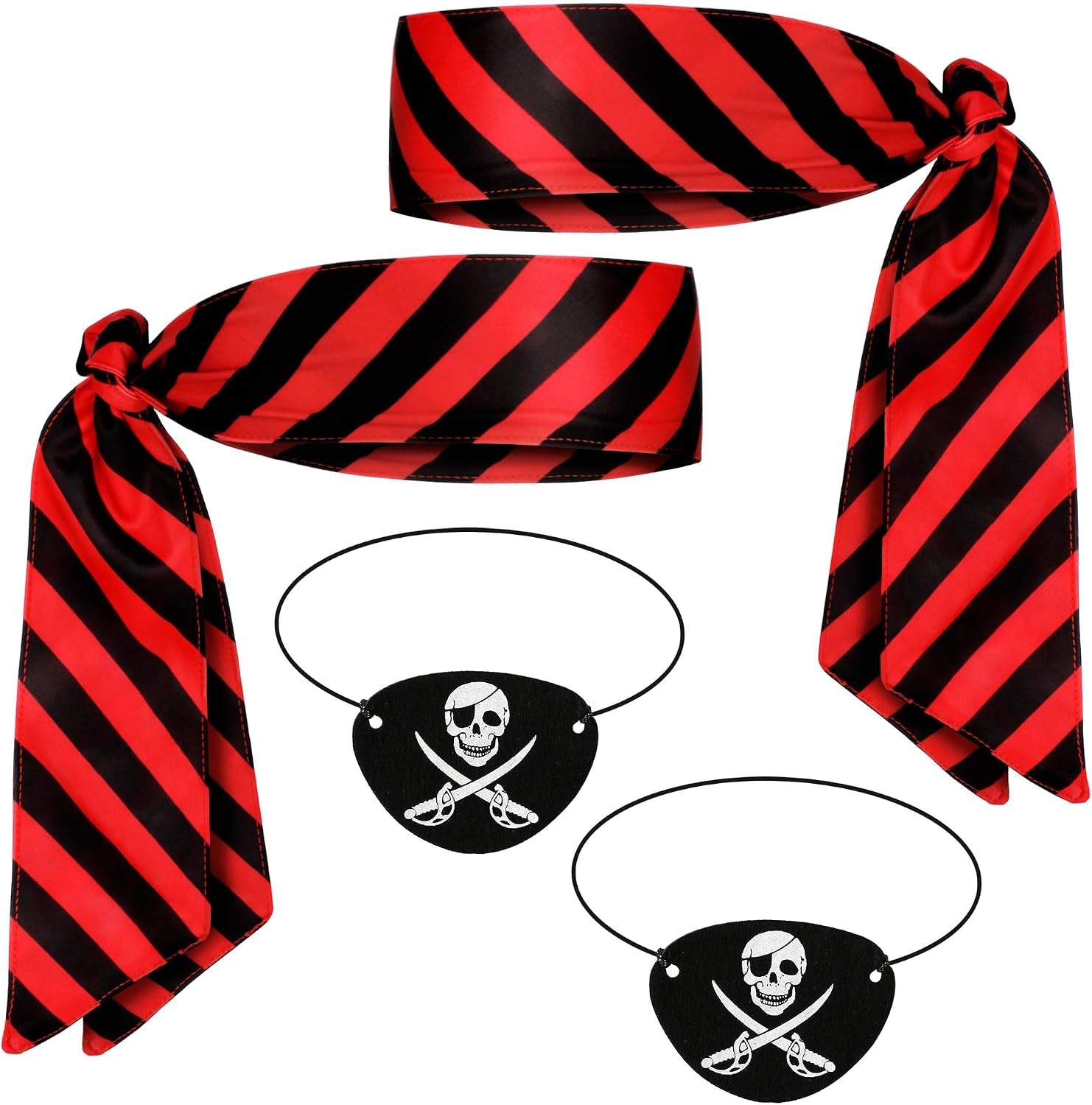 Halloweens Pirate-Accessories for Men Women Pirate-Party Favors Supplies