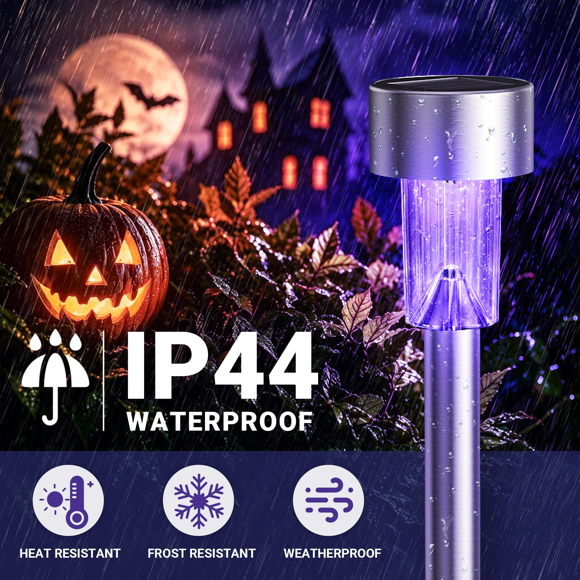Solar Halloween Lights Outdoor Waterproof Halloween Decor