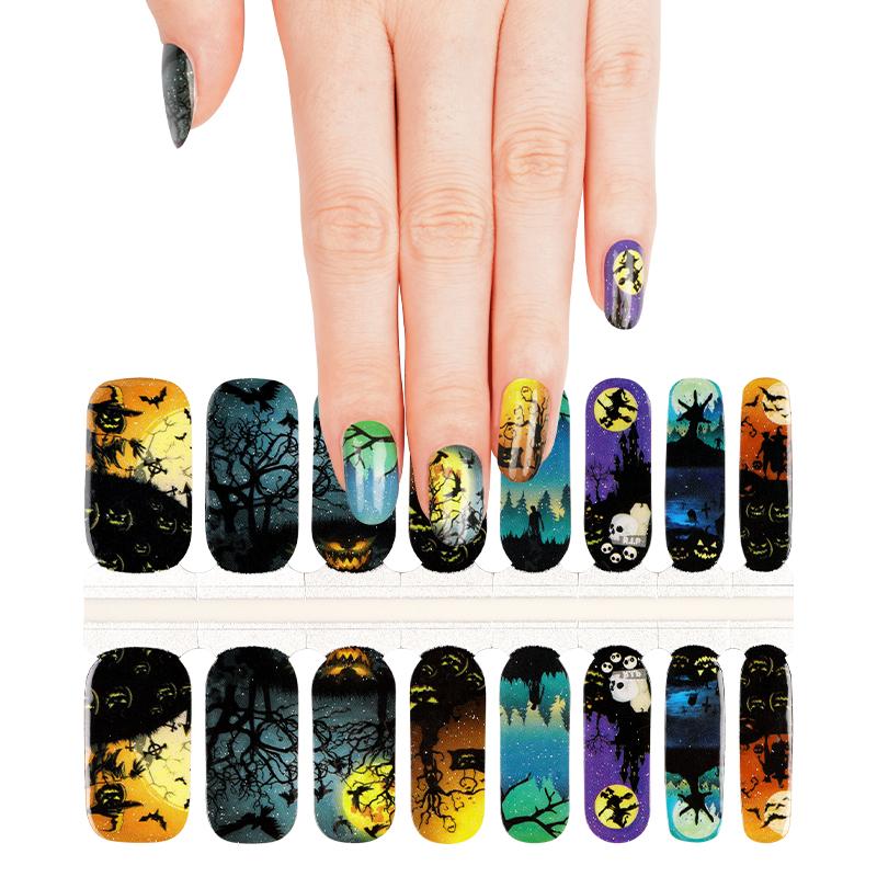 Spooky Halloween Nail Polish Stickers