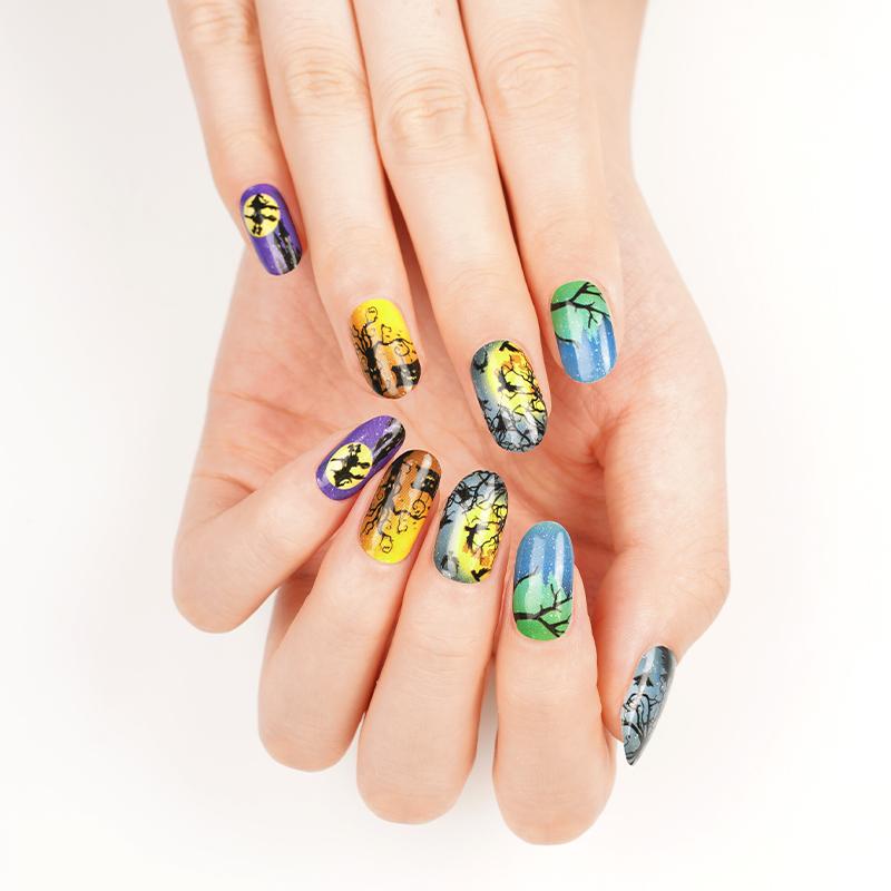 Spooky Halloween Nail Polish Stickers