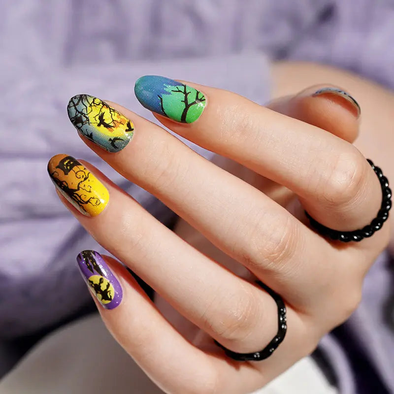 Spooky Halloween Nail Polish Stickers