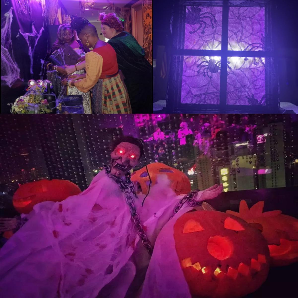 Halloween Light Gel Filter，16 Pack Transparency Color Film Plastic Sheets Colored Overlays Correction Flash Lighting Holiday Decorations,11.7 by 8.3 Inches (Orange and Purple)