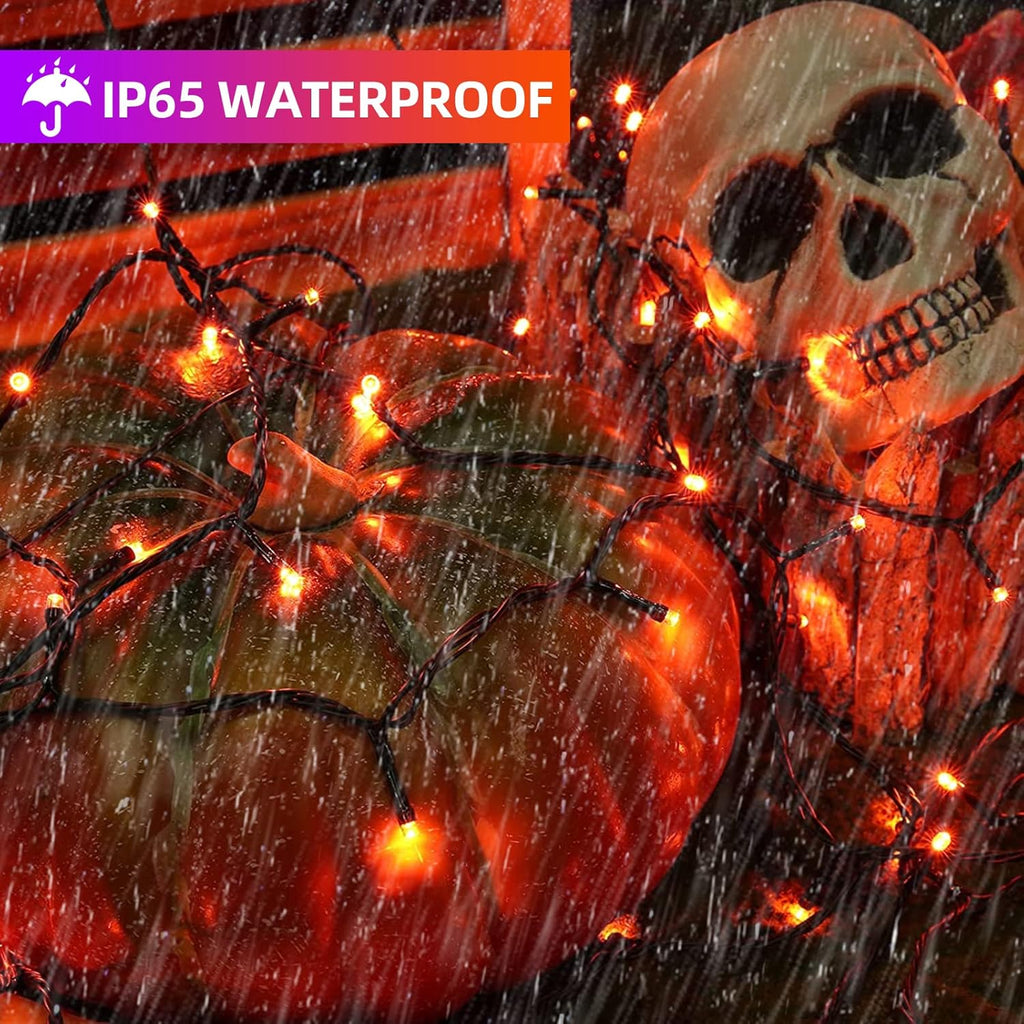 Orange Purple Halloween String Lights, Halloween Light