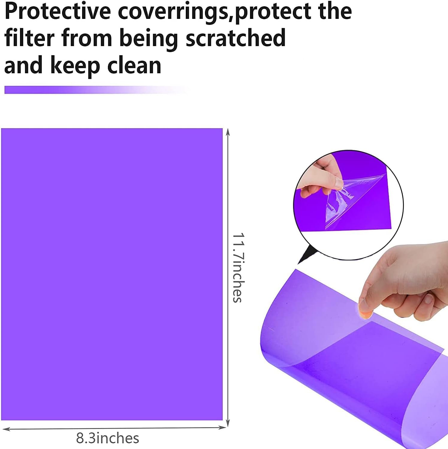 Halloween Light Gel Filter，16 Pack Transparency Color Film Plastic Sheets Colored Overlays Correction Flash Lighting Holiday Decorations,11.7 by 8.3 Inches (Orange and Purple)