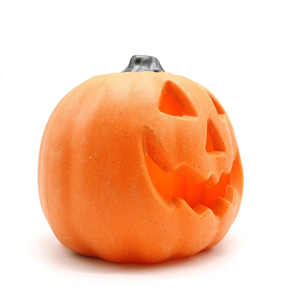 Dengmore 2026 Upgraded 8Inch Warm Light Pumpkin Lantern Scene Layout Halloween Decorations Light up Pumpkin 3D Fall Pumpkin Battery Operated Orange