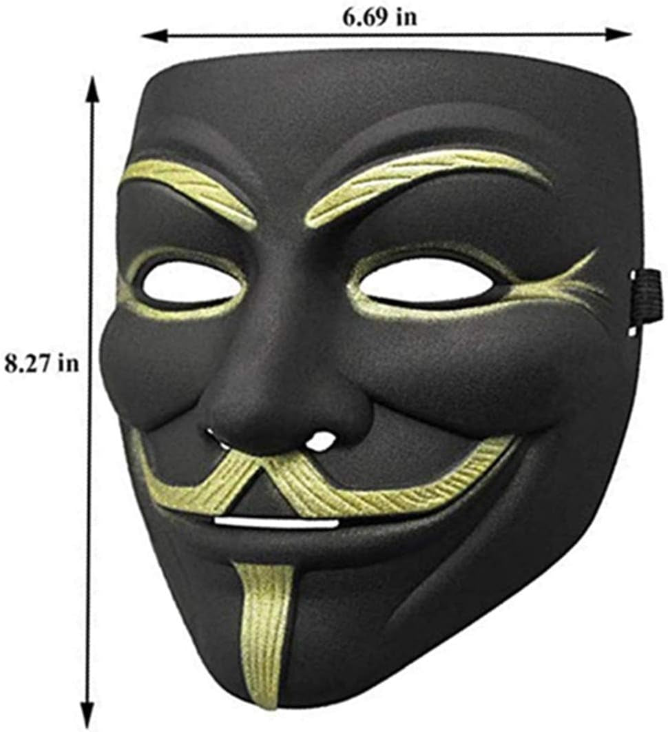 V for Vendetta Hacker Mask Anonymous Costume Events Carnival Cosplay Masquerade Mask Party