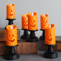 Halloween Pumpkin Lights, Halloween LED Candle Light Halloween Decoration Pum-Pkin Lantern Pumpkin Decorations, Halloween Gifts (3Pcs)