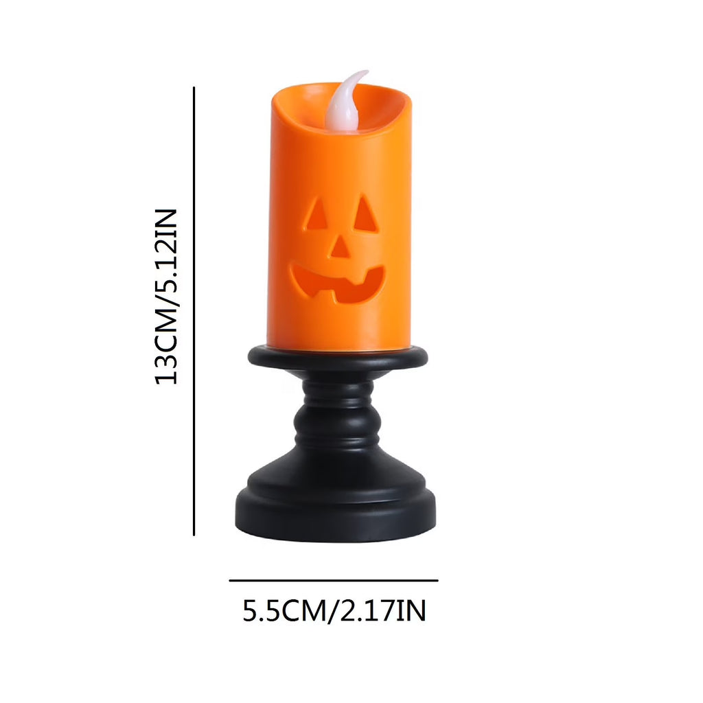 Halloween Pumpkin Lights, Halloween LED Candle Light Halloween Decoration Pum-Pkin Lantern Pumpkin Decorations, Halloween Gifts (3Pcs)