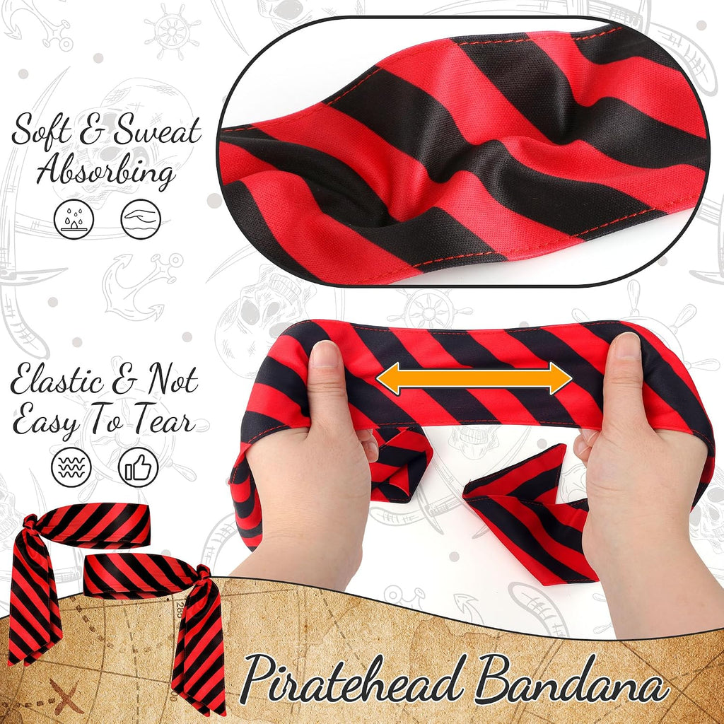 Halloweens Pirate-Accessories for Men Women Pirate-Party Favors Supplies