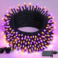 250LED Orange and Purple Halloween String Lights Plug In