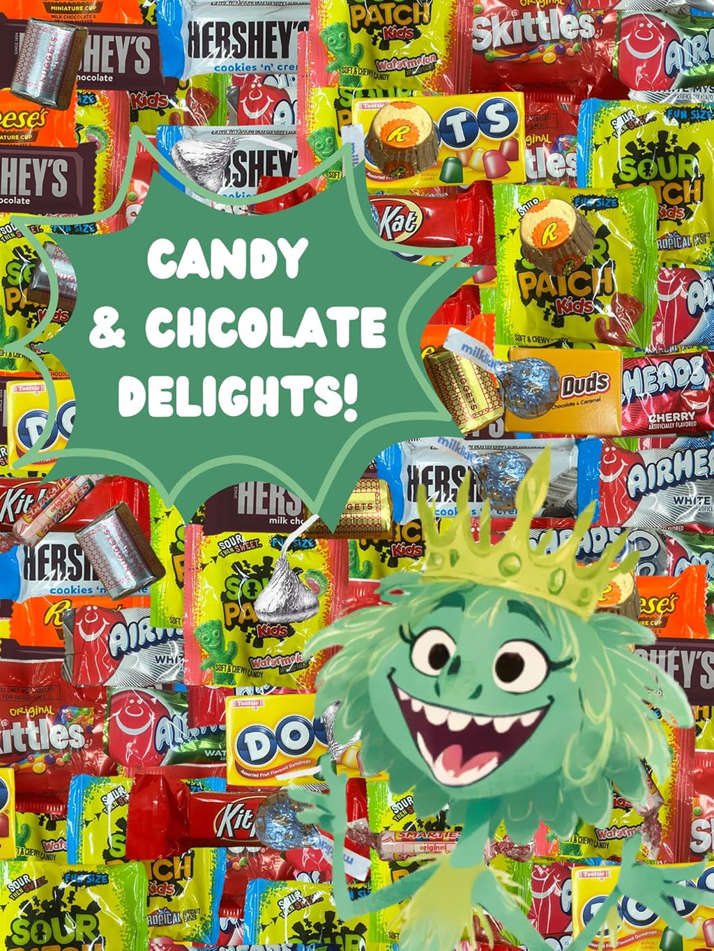 Chocolate and Candy Variety Pack - 2 LB Assorted Chocolate Candy Bulk - Bulk Candy Bag Candy Mix - Candy Bulk Individually Wrapped Candy - Chocolates - Variety Candy Bag - Cold Pack Included
