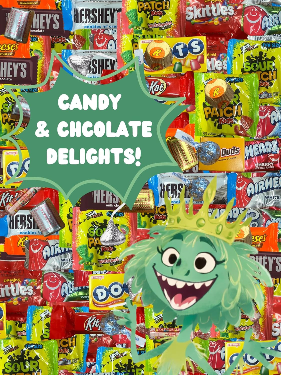 Chocolate and Candy Variety Pack - 2 LB Assorted Chocolate Candy Bulk - Bulk Candy Bag Candy Mix - Candy Bulk Individually Wrapped Candy - Chocolates - Variety Candy Bag - Cold Pack Included