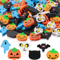100Pcs Halloween Erasers Pumpkin Bat Ghost Skull Cat Pencil Erasers Bulk for Classroom Gift Rewards Student Prizes Halloweens Party Favor (Halloween)