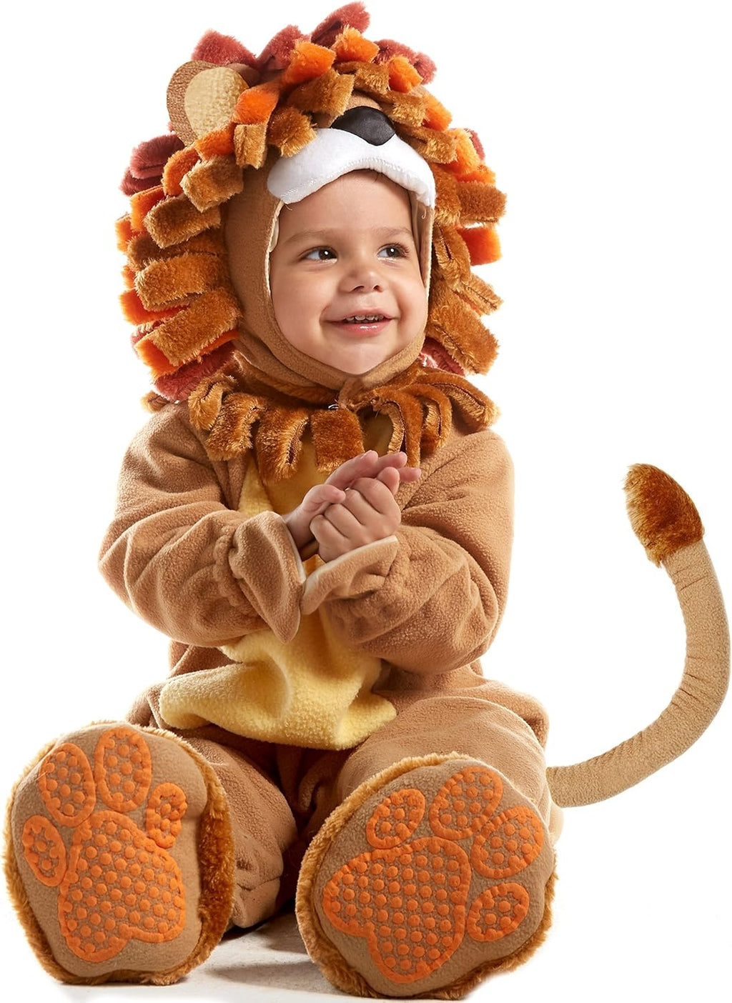 Halloween Lion Costume Toddler with Toy Zebra, Kids Lion Costume for Baby Halloween Dress up Party