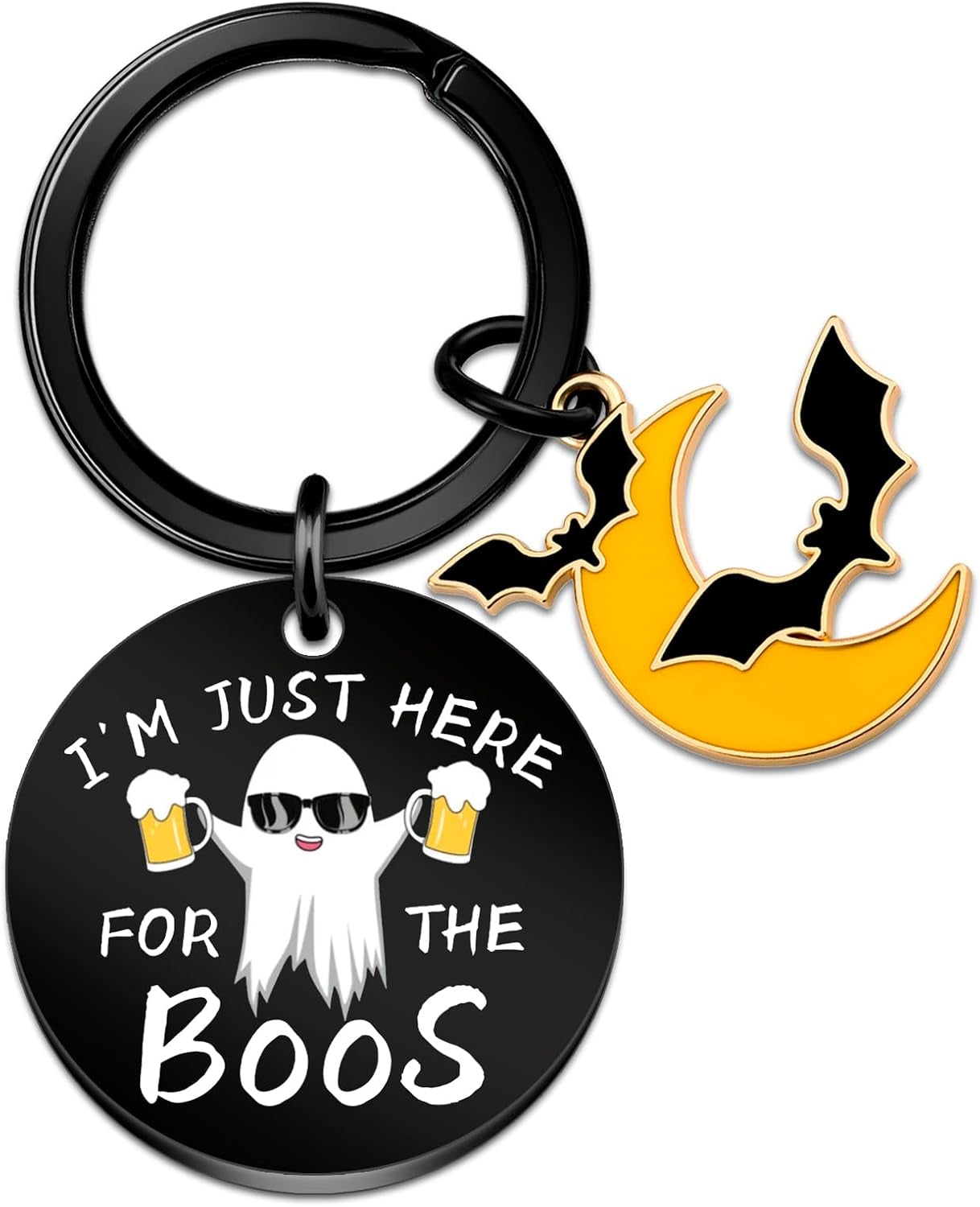 Halloween Keychain Boo Basket for Men Spooky Basket Stuffers