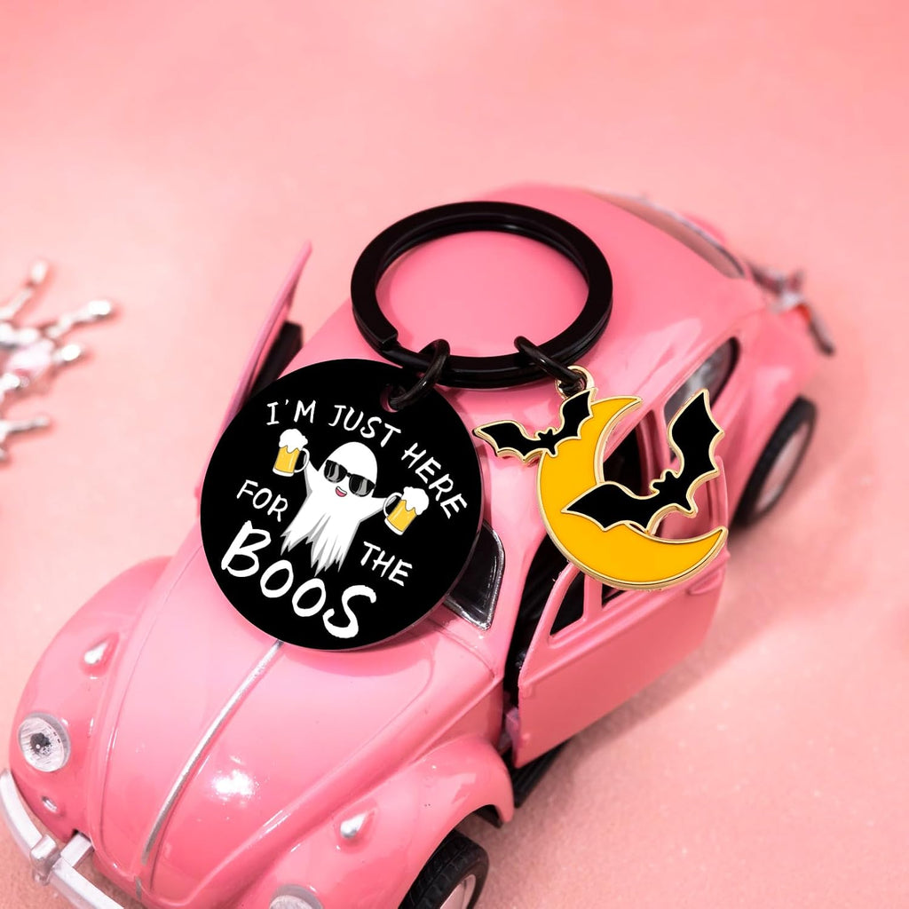 Halloween Keychain Boo Basket for Men Spooky Basket Stuffers