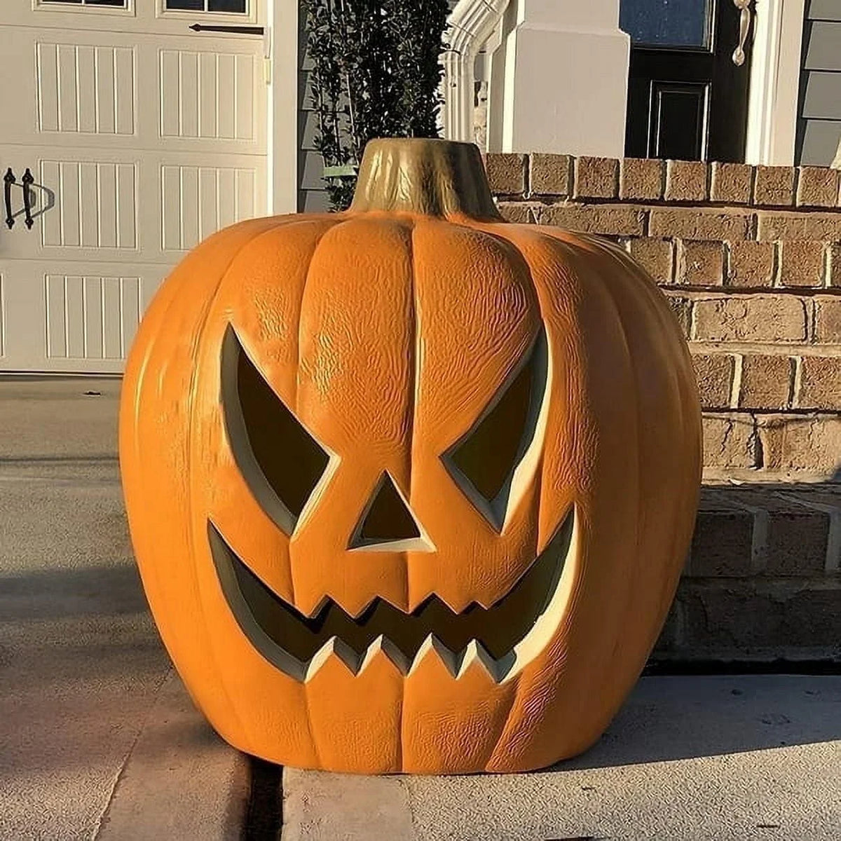 11" Jack O' Lantern Halloween Light-Up Pumpkin Lights - Tabletop, Porch, Garden, Bar Decor