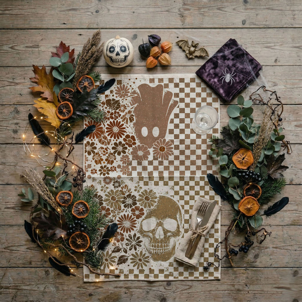 Retro Halloween Kitchen Towel